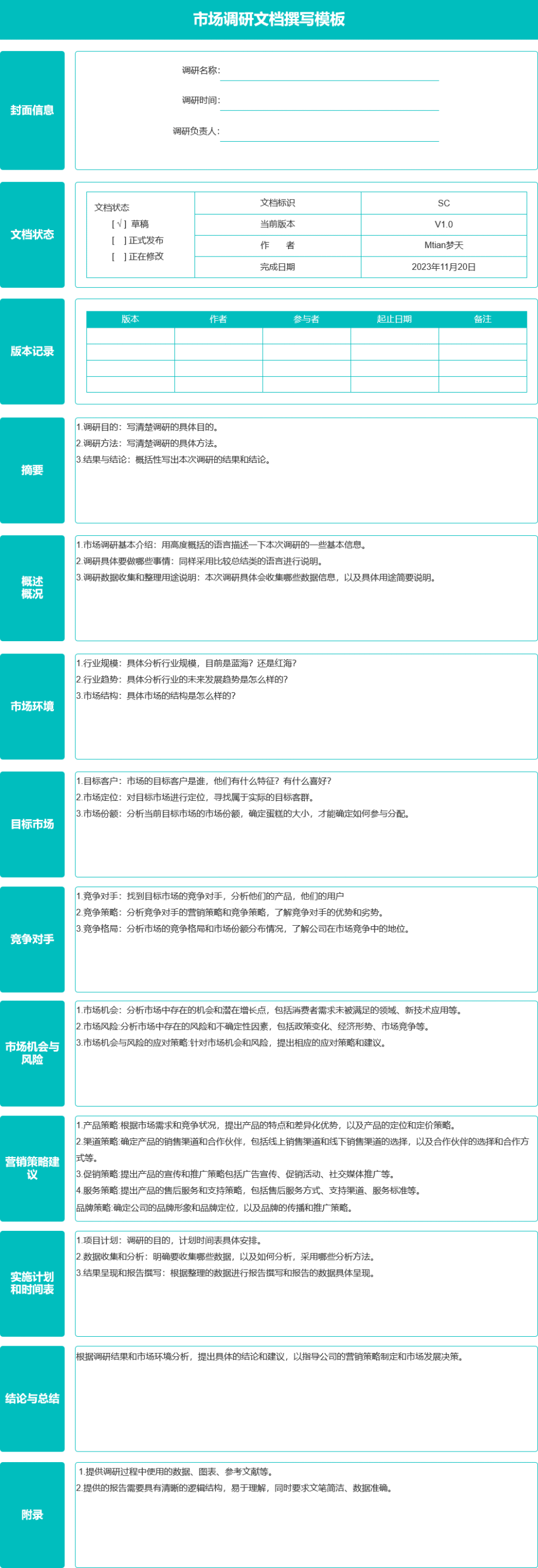 產品經理如何寫好市場調研文檔附模板