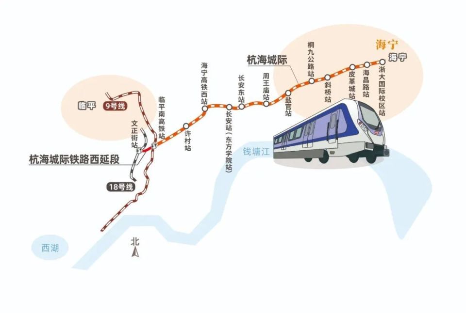 杭海城铁将西延,离杭州都市圈3个"1小时交通圈"又更近一步