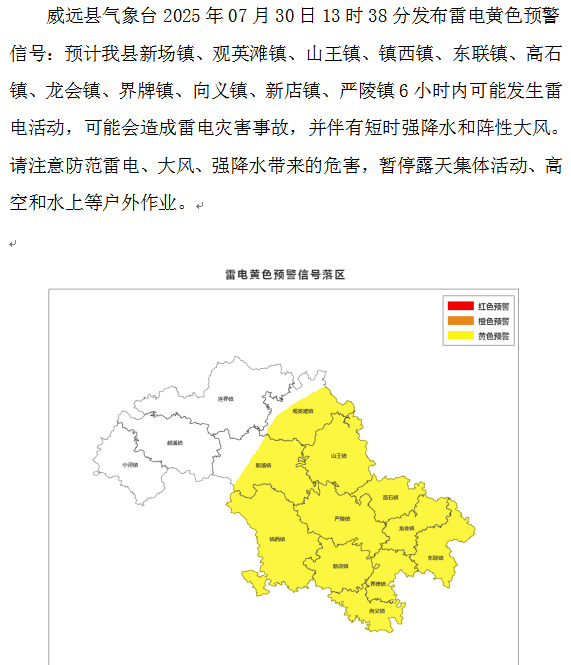 四川省威远县天气预报今日情况