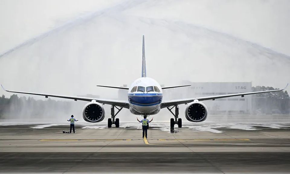 再有中国航司接收c919大飞机