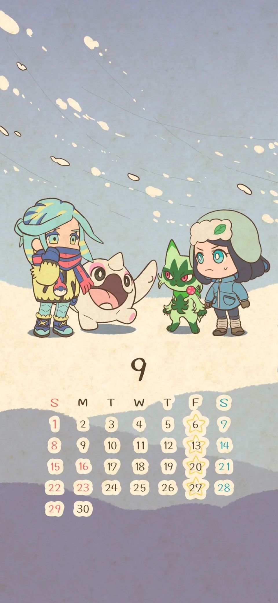 9月啦,多款日历壁纸请收好