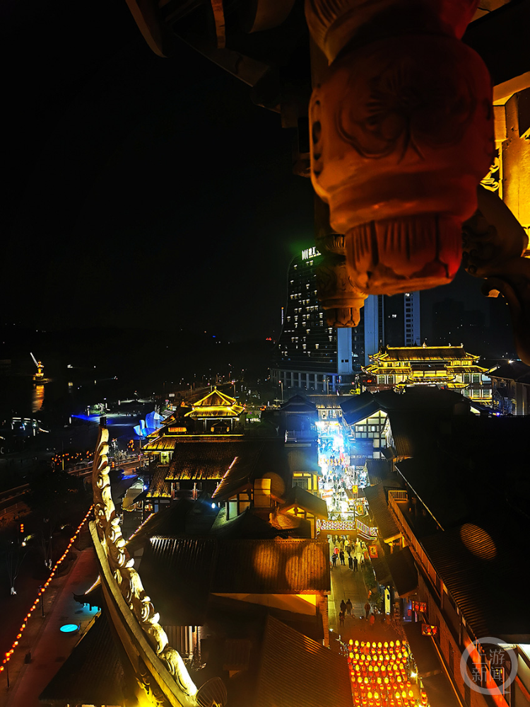 西流沱古镇夜景图片图片