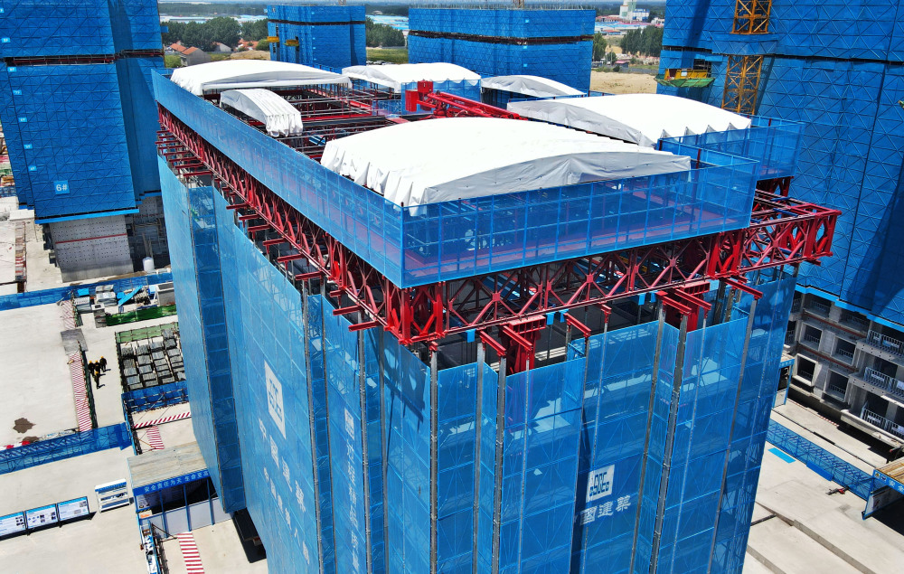 "天蝉"住宅施工机器人系统在青岛胶州市黄埠岭片区棚户区改造项目中