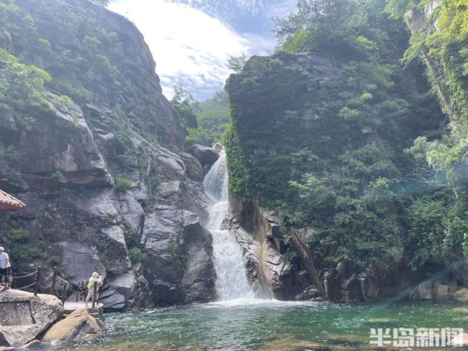 青岛北九水风景区图片