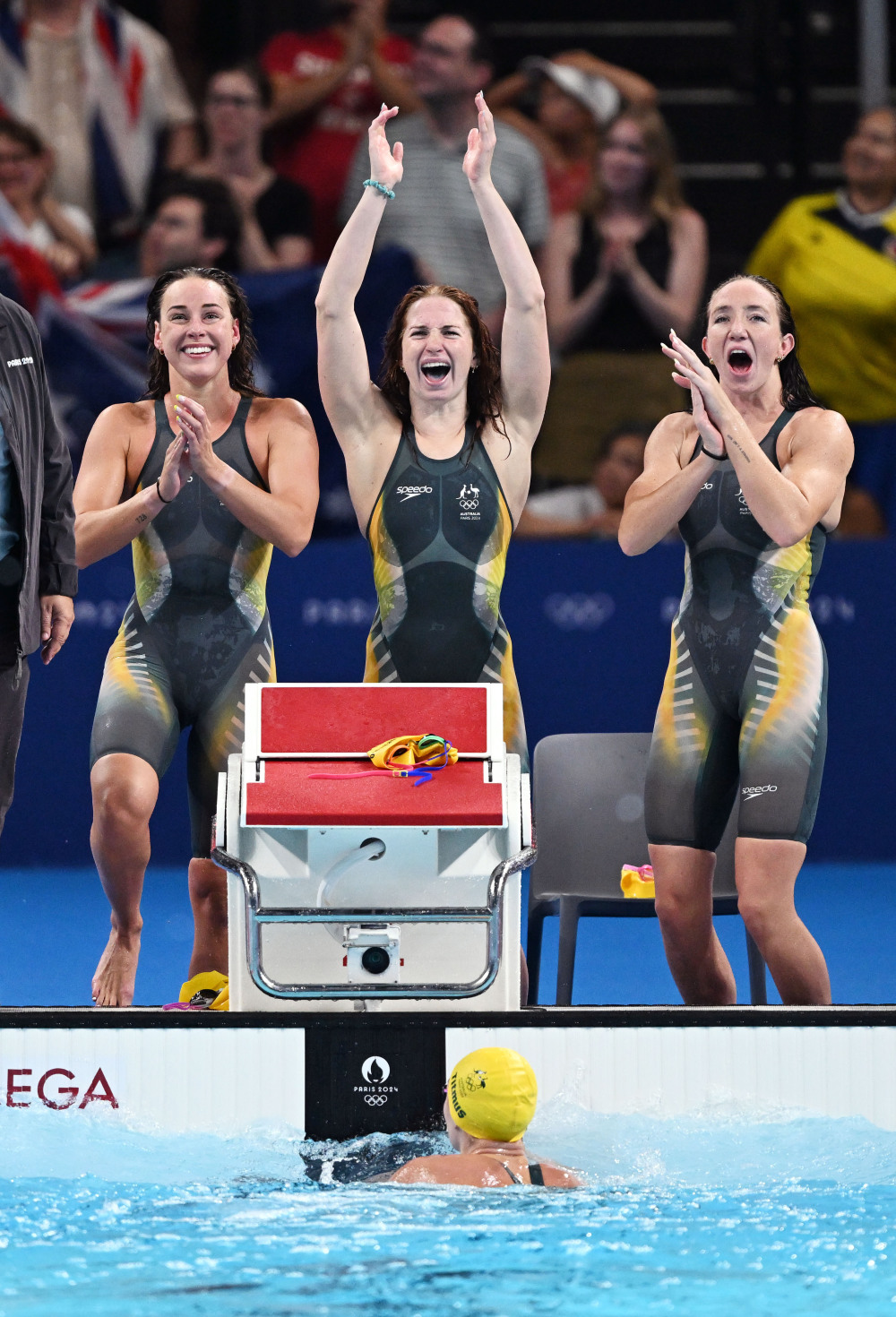 巴黎奥运会|游泳——女子4x200米自由泳接力:中国队获铜牌(2)