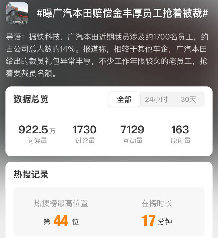 不过值得一说的是,由于广汽本田赔