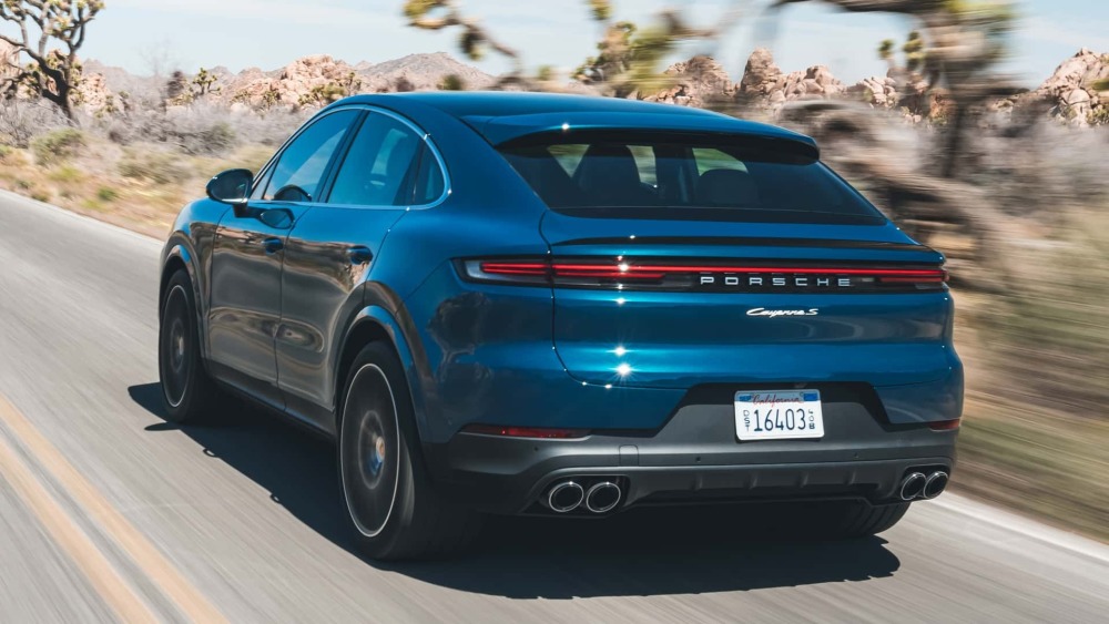 内外科技感有明显增强2024款保时捷cayennecoupe大量实拍图发布