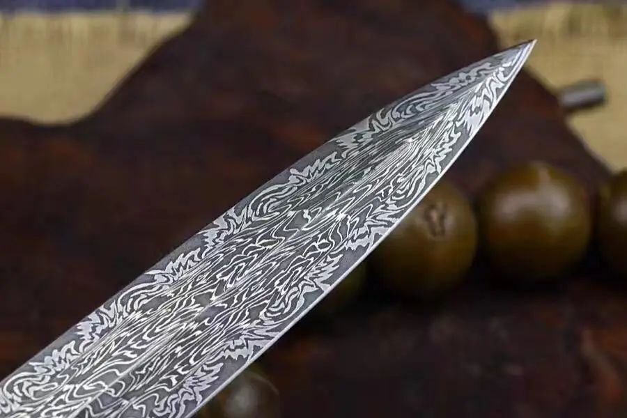 钢铁的艺术,男人的极致追求——马赛克大马士革钢短剑