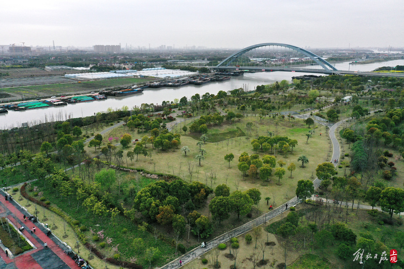 上海最大人工河开始"绣花边":闵行浦江大治河公园开建_腾讯新闻