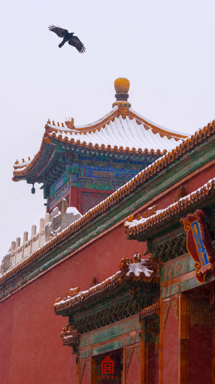 红墙白雪,故宫雪景壁纸再上新
