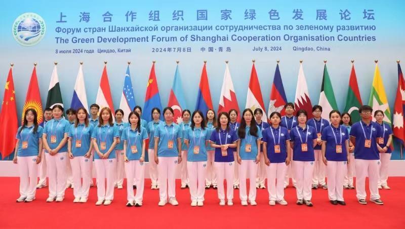 岛城青年志愿者为共建"上合家园"贡献志愿力量