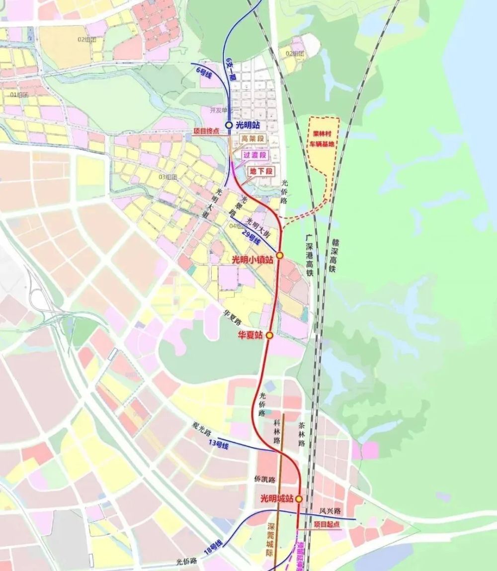 南延线路示意图(站名以实际建成为准)大水坑城市更新项目规划有18号线