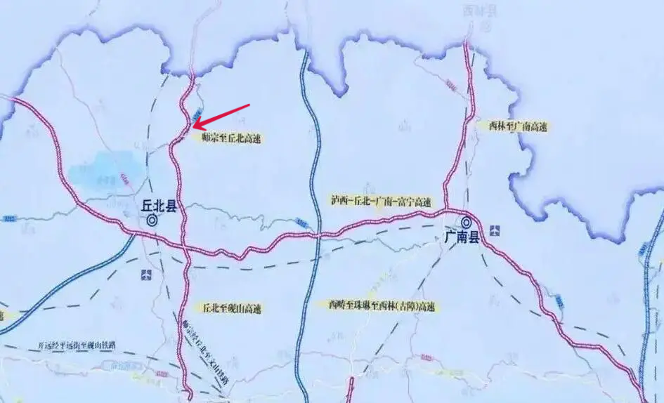 师宗丘北文山线铁路图图片