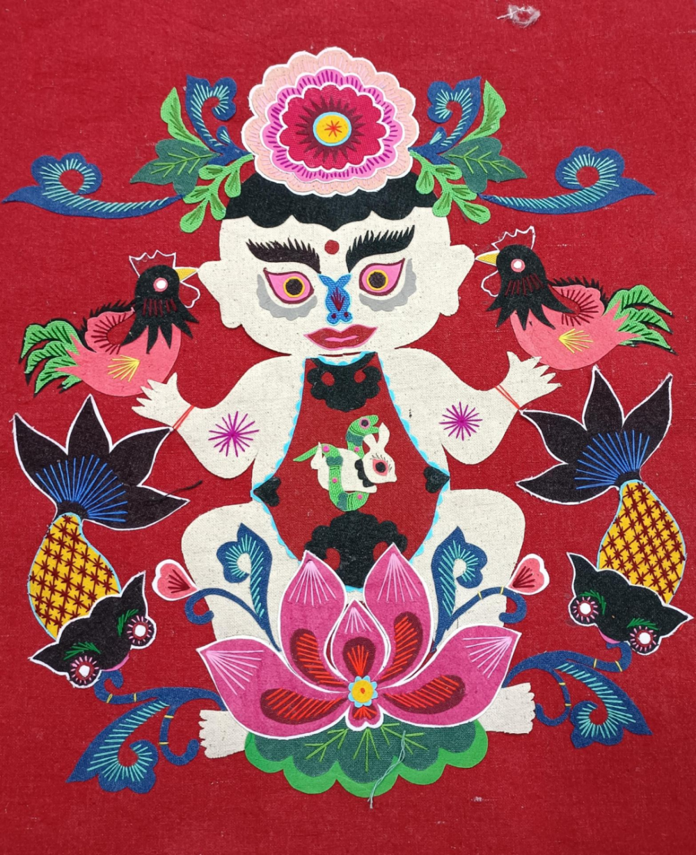 陕北端午节的风吹到了西安,来学做一把非遗五毒扇