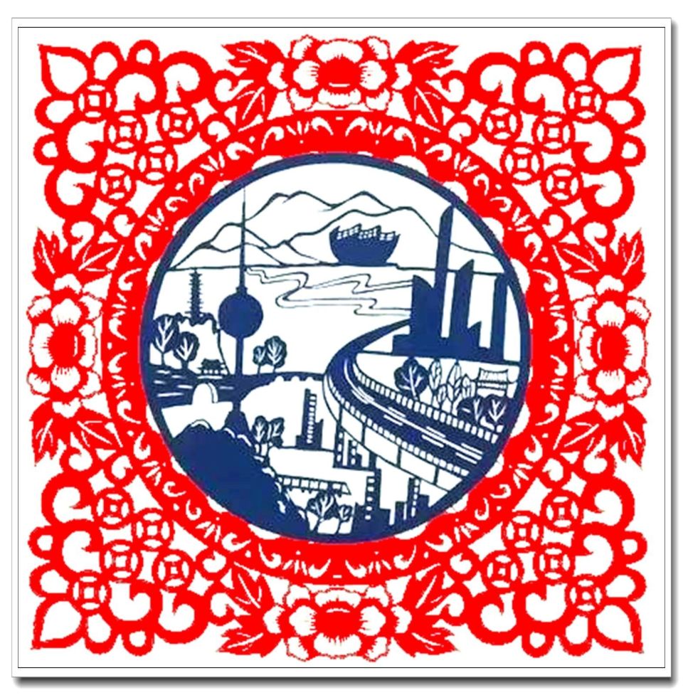 其作品中既融入了北方剪纸的豪放和浑厚,又糅合了南方剪纸的细腻和