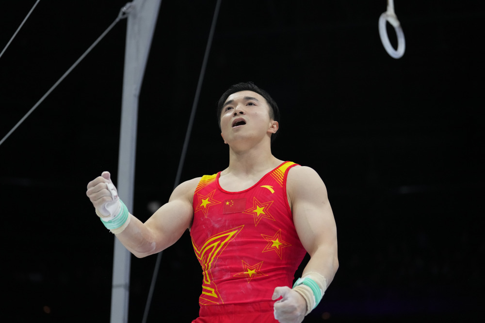 体操——安特卫普世锦赛:中国选手刘洋夺得男子吊环冠军_腾讯新闻