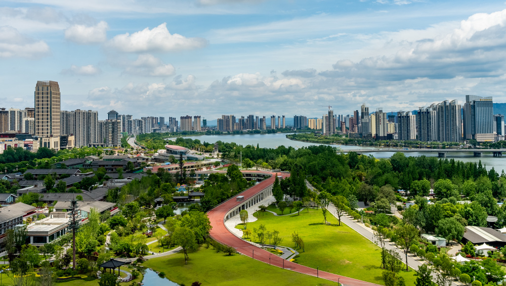 新闻多一点天汉湿地公园汉中绿水青山生态画卷的城市名片
