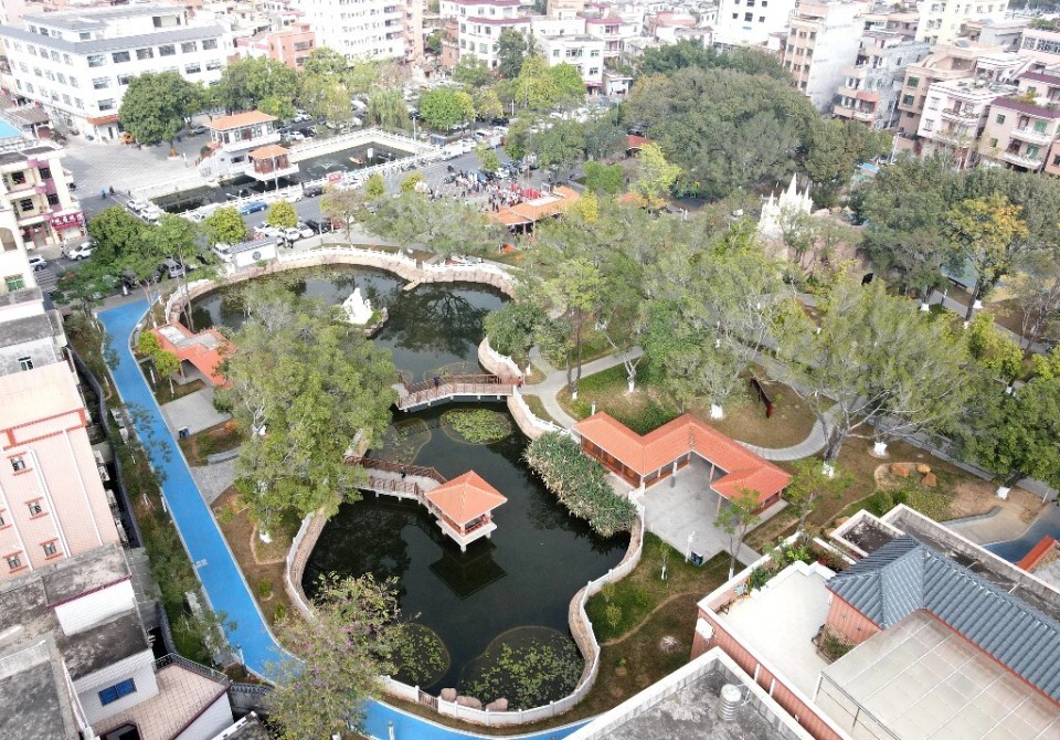 东莞厚街溪头社区打造会呼吸的生态景观湖