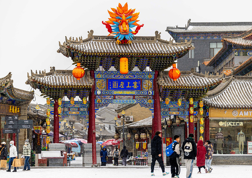 内蒙古呼和浩特:瑞雪迎春