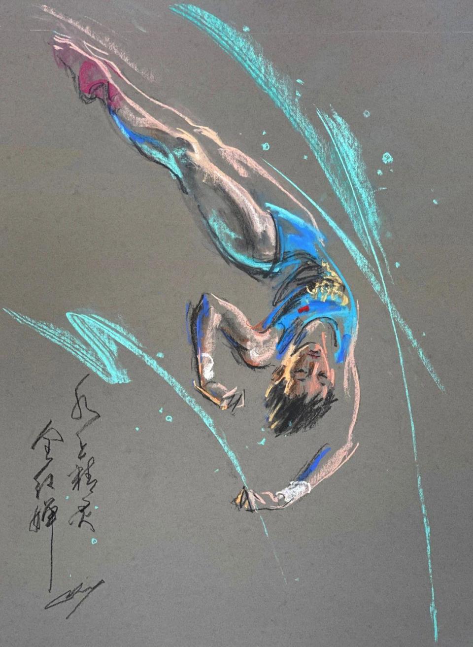 速写历年广东奥运健儿风采:徐治庆中国体育冠军速写展在穗举行