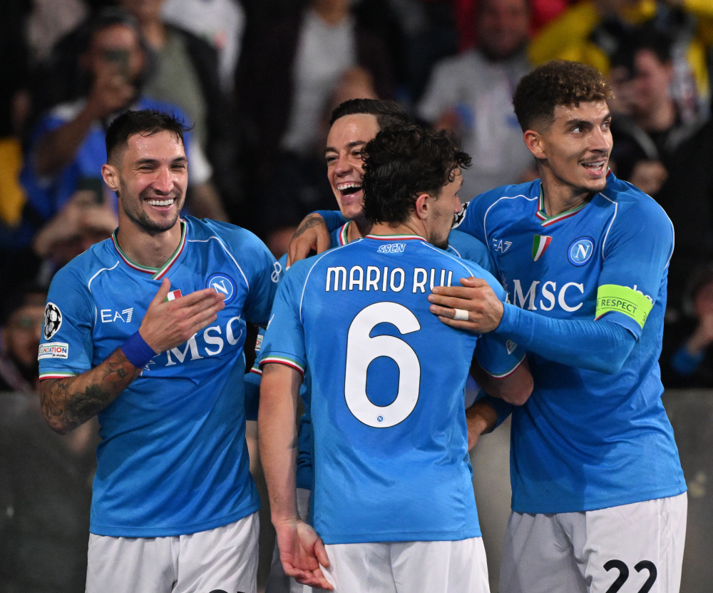 足球欧冠那不勒斯战平柏林联合