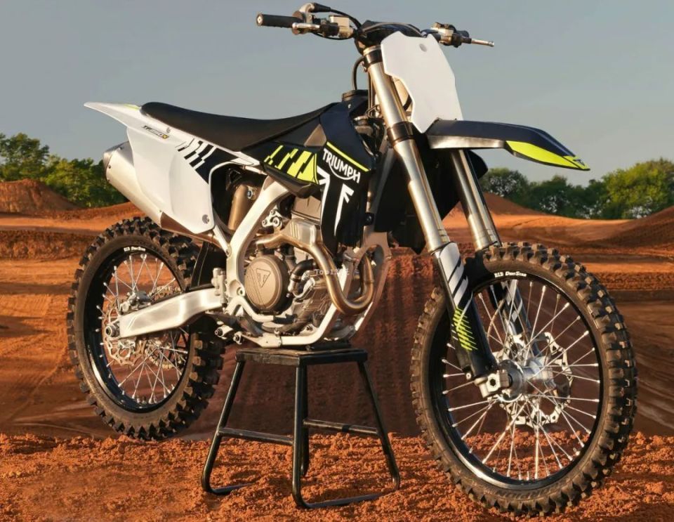 英伦品牌也开始玩泥巴凯旋tf250x越野摩托车发布