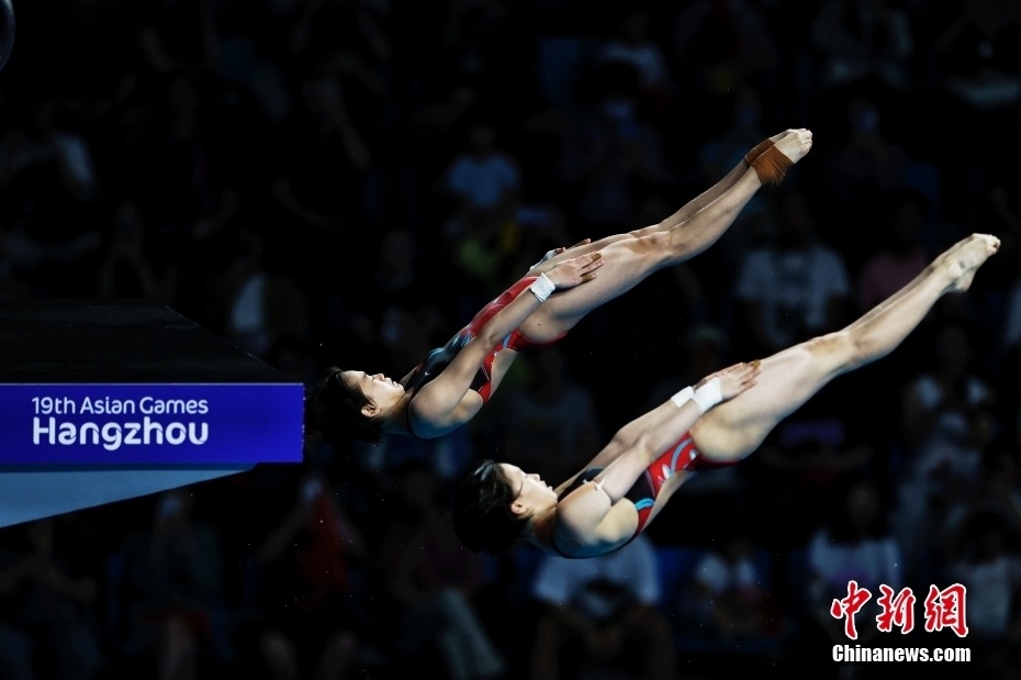 (杭州亚运会)跳水女子双人10米台:中国组合全红婵/陈芋汐夺金-腾讯