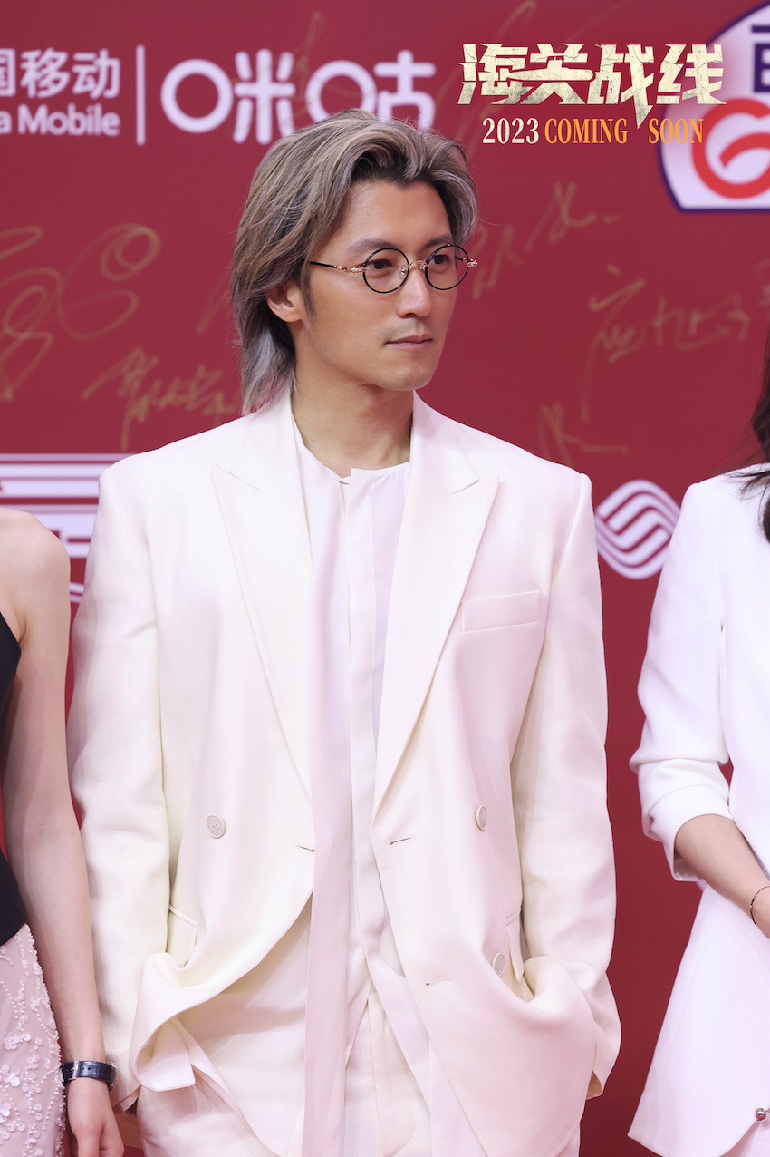 北京行政总裁霍汶希,及电影《海关战线》领衔主演兼动作指导谢霆锋