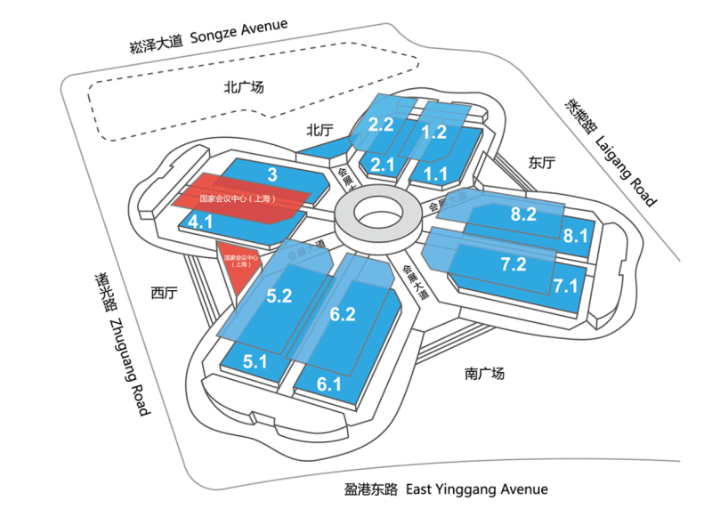 2021上海车展平面图图片