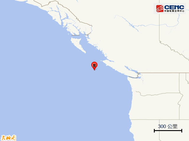加拿大温哥华岛邻近海域发生6.1级地震