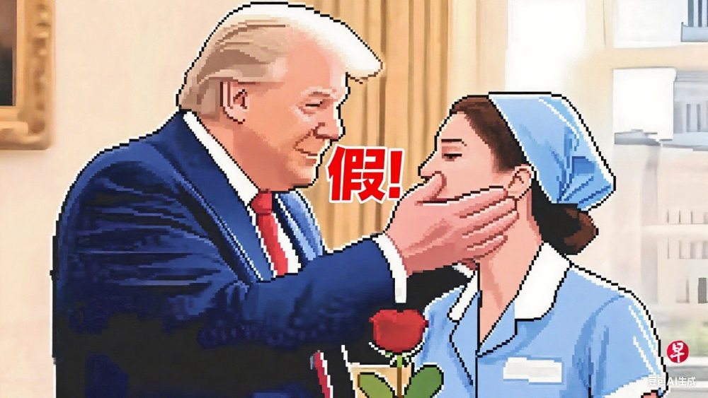 《特朗普爱上保洁员》把全网都耍了，连AI也被套路，我还能信谁