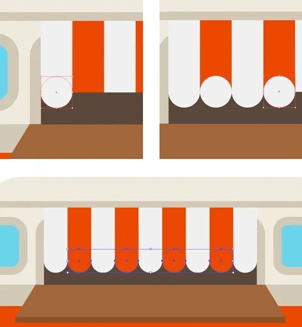 ai绘制面包车插画