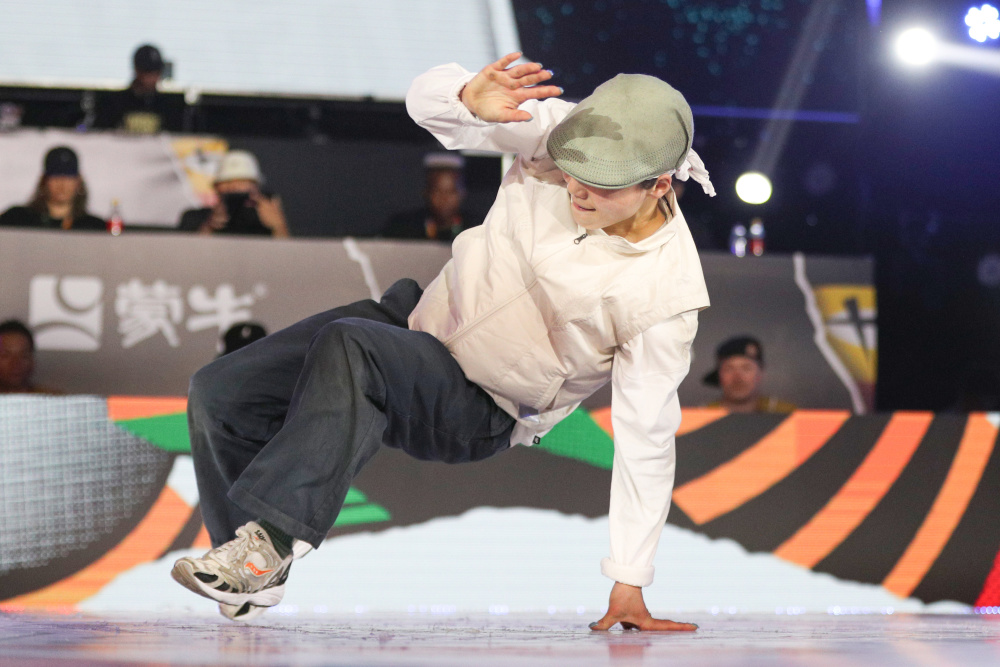 新华社记者 许雅楠 摄5月19日,日本选手津波古梨心在季军争夺赛中.