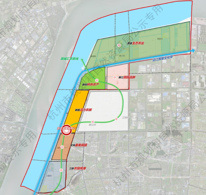 钱塘区河庄北单元控规出炉 定位联城联乡,围垦田园
