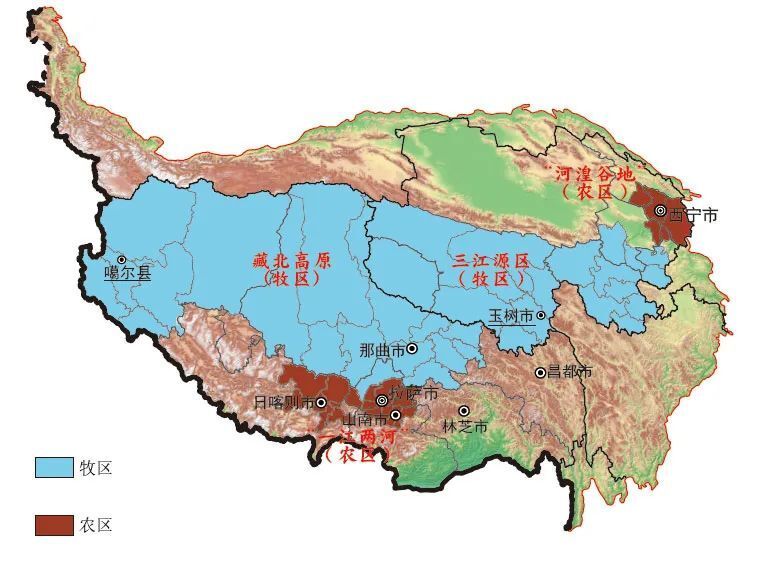 青藏地区地形图简图图片