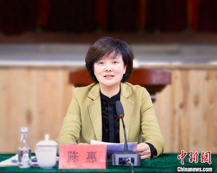 宁德市委常委,组织部部长陈惠讲话.