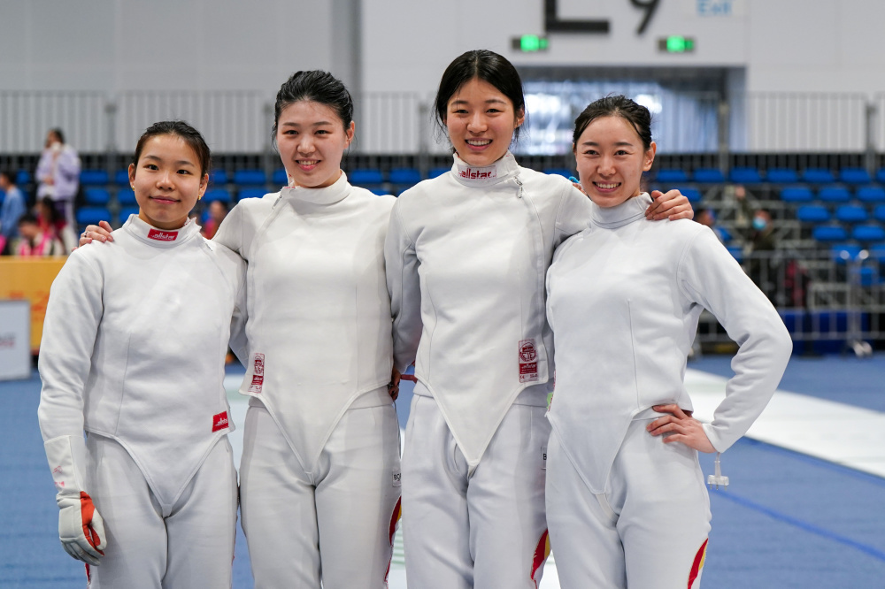 击剑——女子重剑世界杯(南京站)团体赛:中国队晋级半决赛