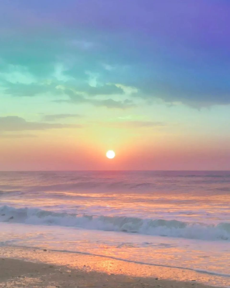 壮汉偏爱少女粉,梦境般的海景,引100万人赞叹