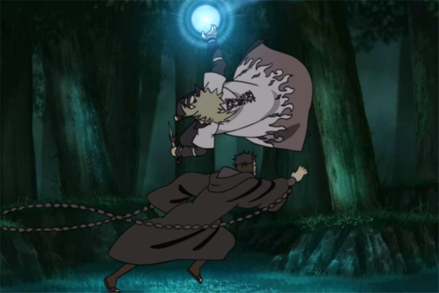 四代火影波风水门超帅的5张截图:月下撩妹,单杀带土,马上回来_腾讯