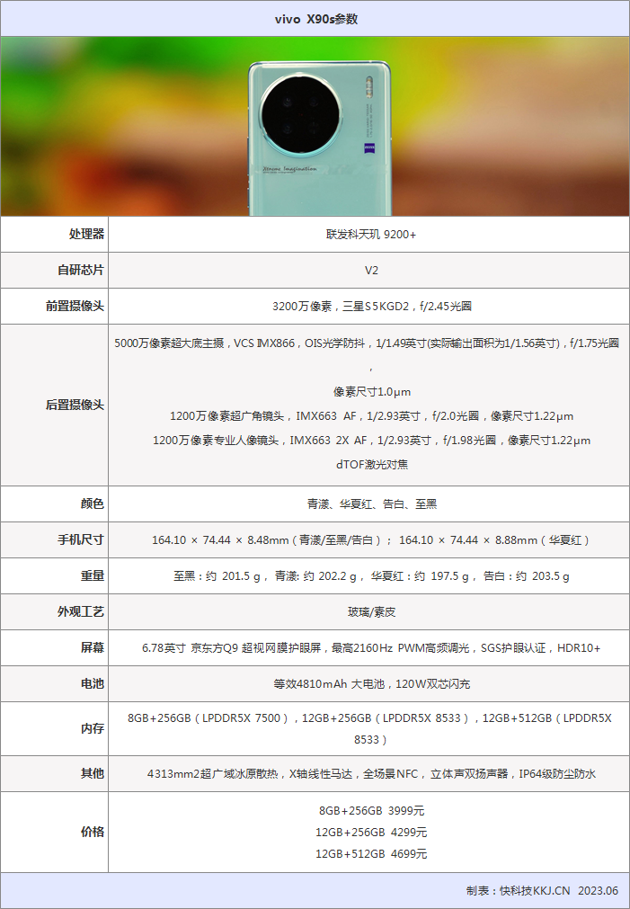 vivo x9s plus参数图片