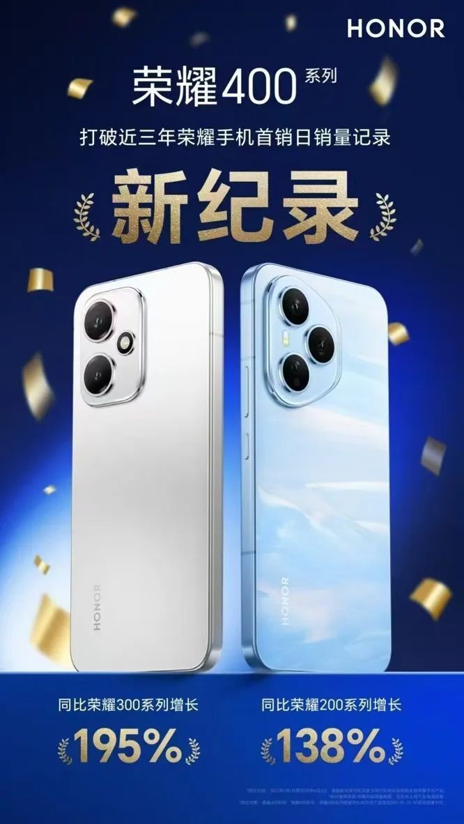 国内智能手机市场激战正酣，荣耀 400 