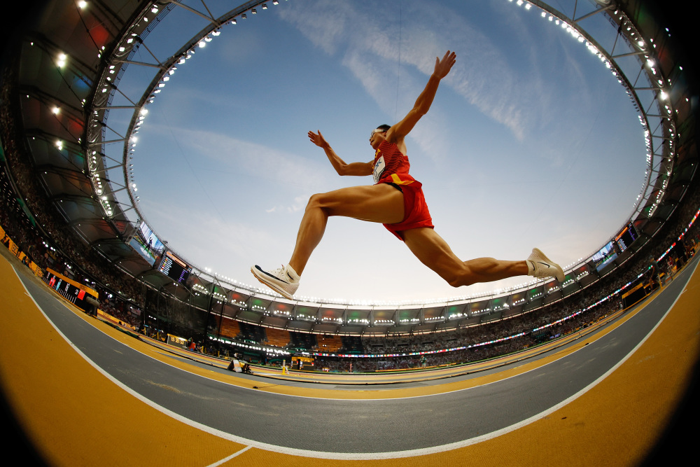 田径世锦赛男子三级跳远资格赛赛况