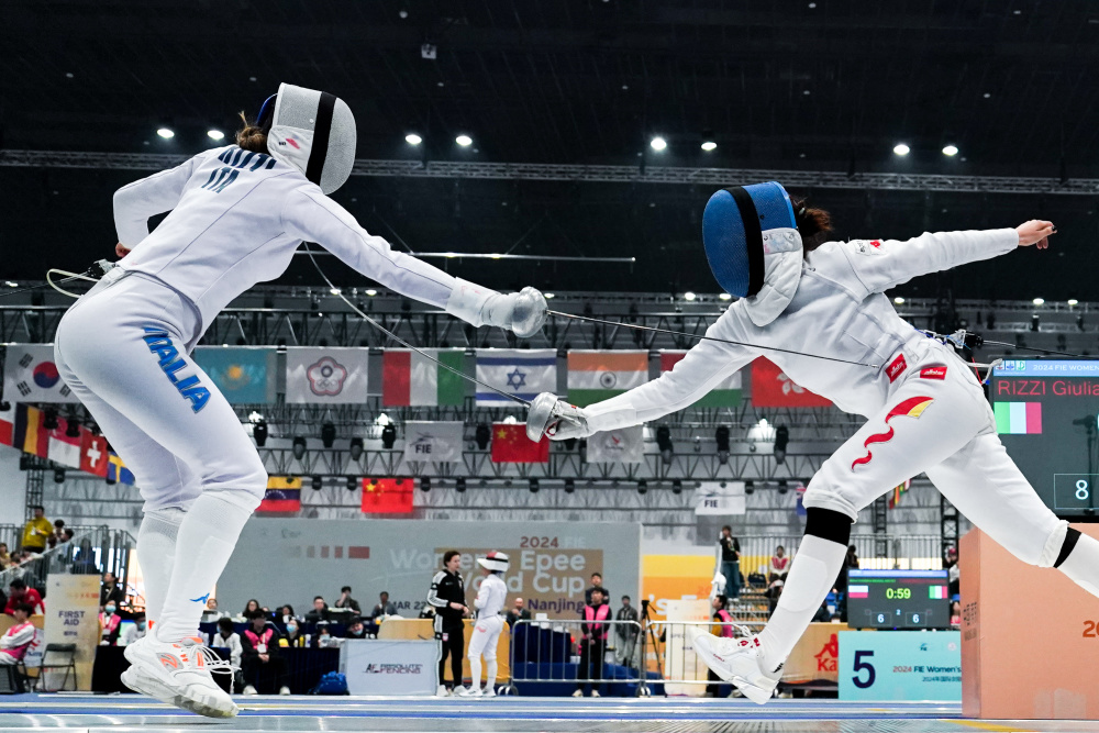 击剑女子重剑世界杯南京站个人赛唐君瑶无缘半决赛