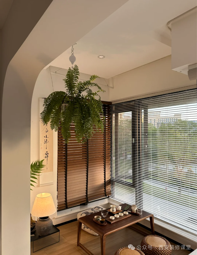 阳台一角改茶室,独享清闲5.