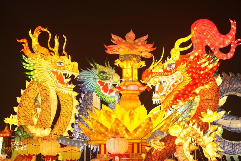 2024沈阳迎春灯会已开幕,我带你先睹为快,全部为精美的自贡彩灯_腾讯