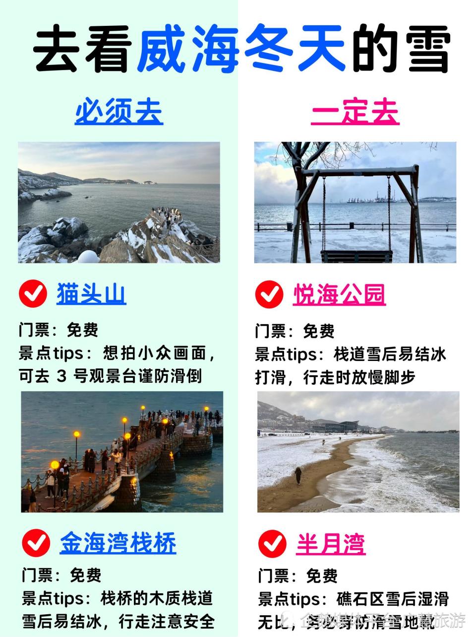 去看威海的雪，旅游必去景点_腾讯新闻