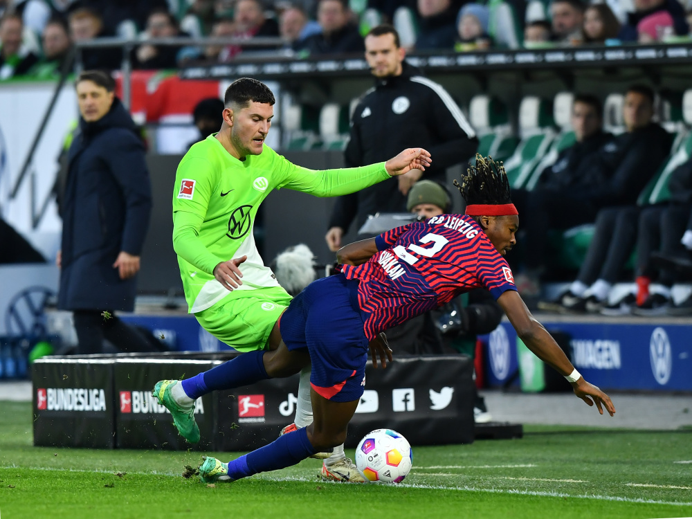 足球德甲沃尔夫斯堡胜莱比锡