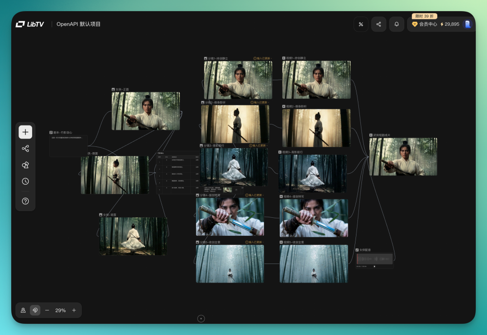 Liblib 发布 LibTV，我们第一时间深度实测_腾讯新闻