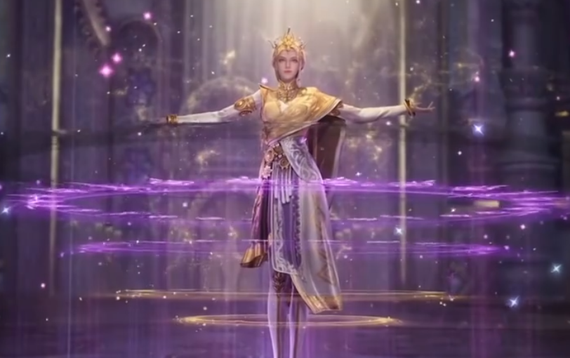 霍雨浩和王冬二次合体,手持天帝之锤横扫七位魂王,久久公主战斗服太美