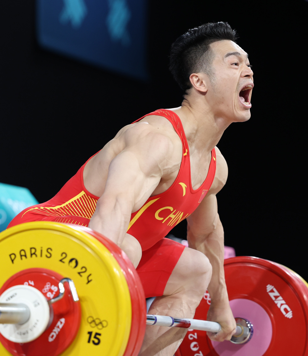 巴黎奥运会丨举重——男子73公斤级:石智勇无缘奖牌